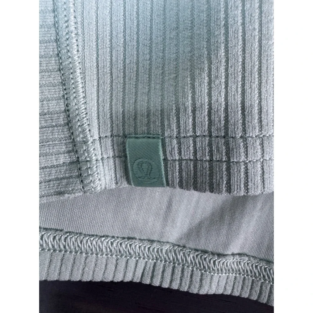 Lululemon‎ Ribbed Softstreme Cropped Tank Top Kohlrabi Green